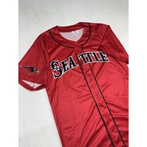 Seattle Mariners Seattle University Redhawks Baseball Jersey Red Size Small
